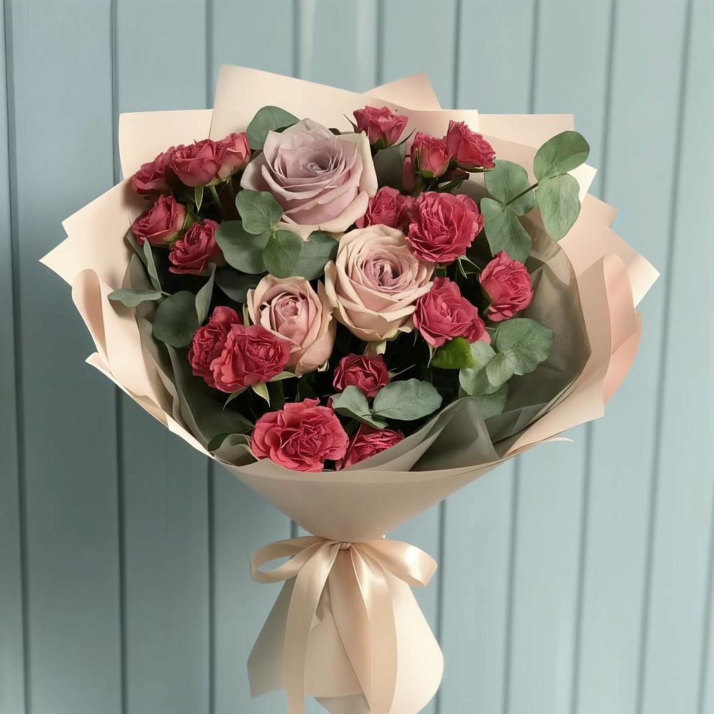 Букет цветов из: Гвоздики и Розы в Перхушково