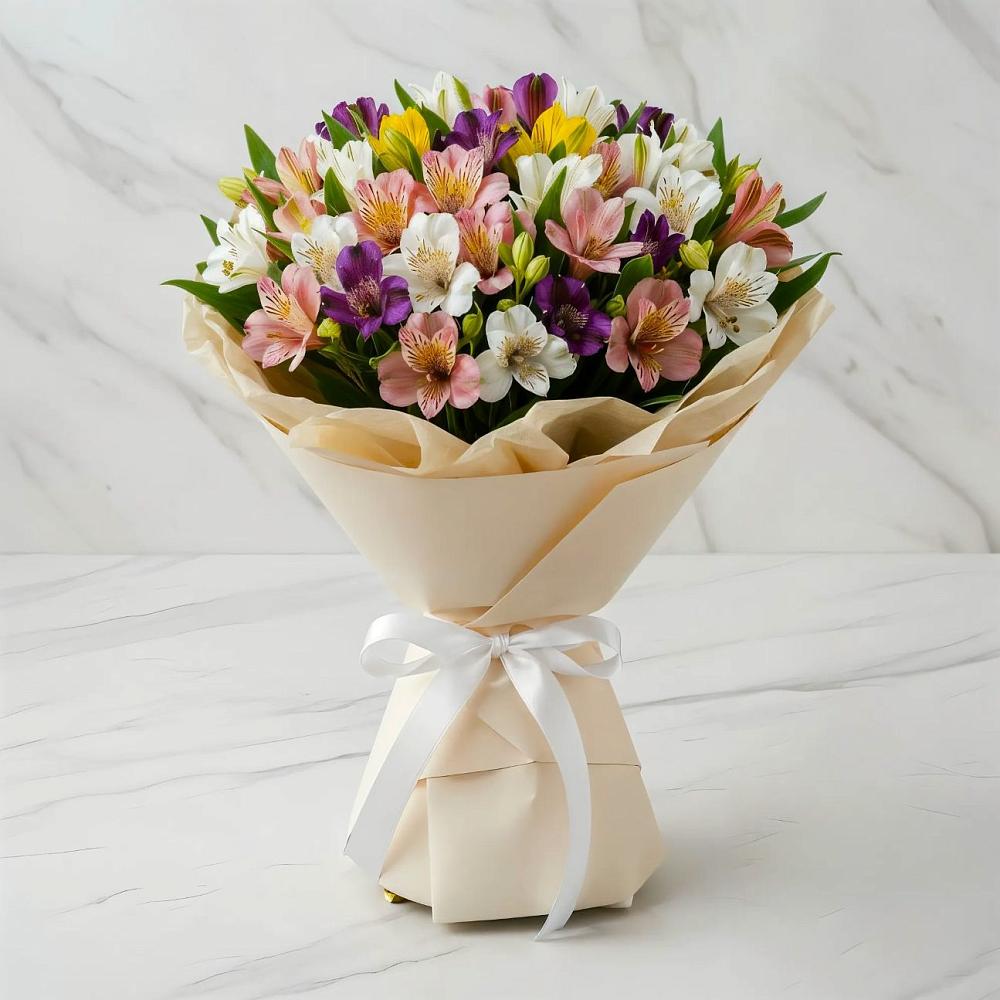 Букет цветов из: Альстромерии в Перхушково