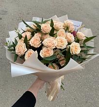Букет Кремовые розы Латте в Перхушково
