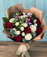 Букет цветов из:  Розы и Альстромерии в Перхушково