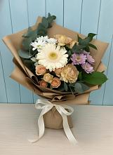 Букет цветов из:  Герберы и Хризантемы в Перхушково