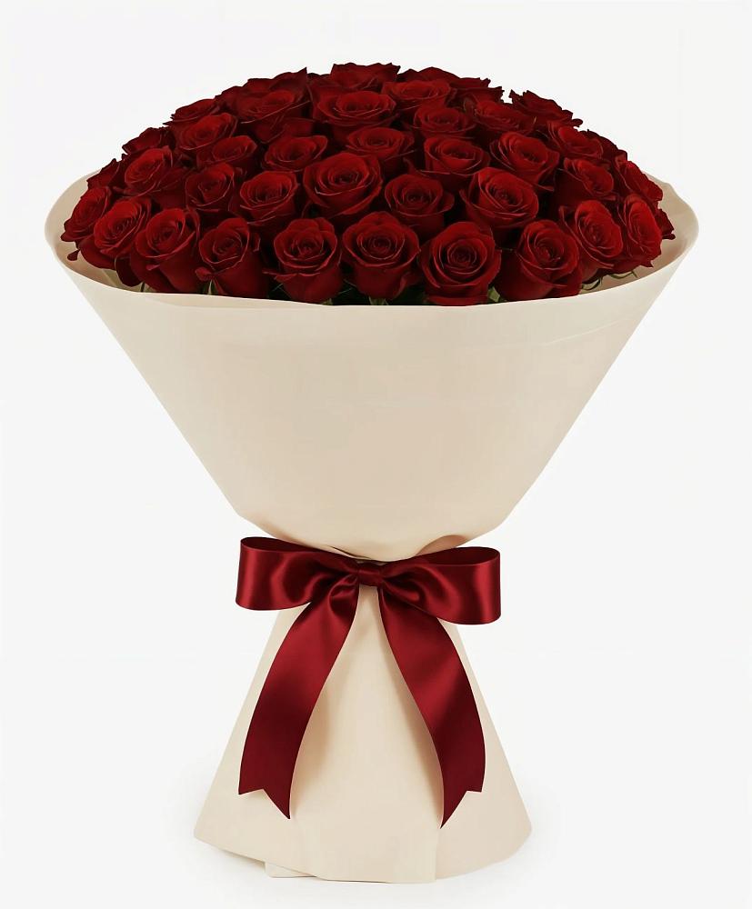 Букет 101 Бордовая роза Блэк Бакарра в Перхушково